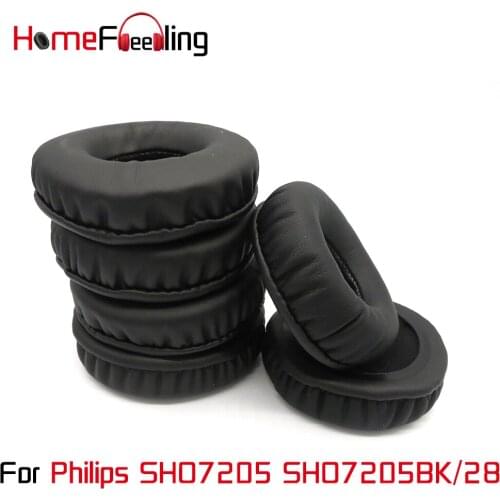 Homefeeling Ear Pads for Philips SHO7205 SHO7205BK/28 Headphones Super Soft Velour Sheepskin Leather Ear Cushions Replacement