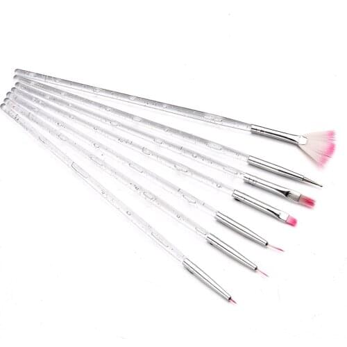 ELECOOL 7PCS Nail Art Brush Dotting Pen UV Gel Painting Drawing Salon Decorations Manicure Tools Kit T1269
