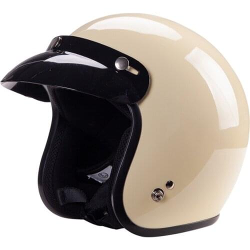 Classic 3/4 Open face helmet Small shell without mushroom head DOT approved motorcycle helmet vintage helmet