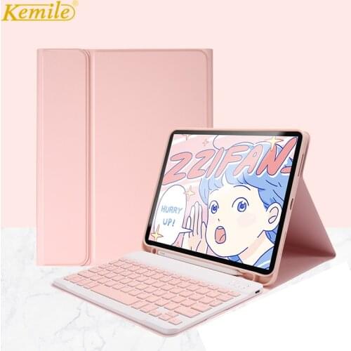 Keyboard For ipad Pro 11 2020 7th 10.2 2019 Case Keyboard W pencil holder For iPad Air 3 10.5 Pro 10.5 Air 9.7 2018 case Keypad