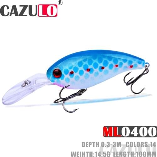 Crankbait Fishing Lures Isca Artificial Weights 14.5g 10cm Baits Depth 0.3-3m Wobblers Lure Angeln Tackle Pike Fish Goods Leurre