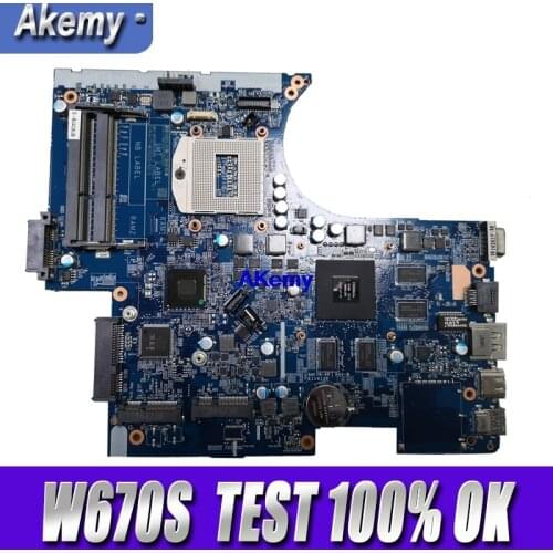 Laptop moterboard fit for Clevo W670SZ W670SJ Motherboard 6-77-W670SJ00-D02 D01