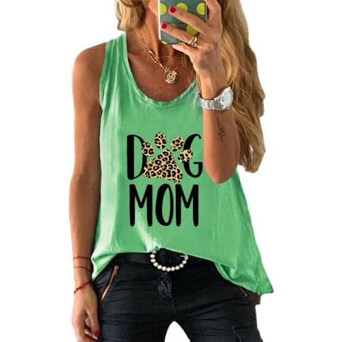 Summer Women 100% Cotton Camisole Plus Size Leopard Letter Printed Fashion Vintage Sleeveless Tank Tops Female Graphic Waistcoat