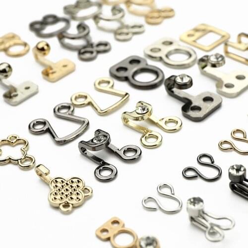 Metal Hook Snap Button Fasteners Invisible Buckle Marten Overcoats Windbreaker Fur Collar Clip Wind HookTrousers Hook Button DIY