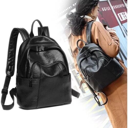 Fashion Casual Women Backpack High Quality Youth Leather Backpacks for Teenage Girls Female School Shoulder Bag Bagpack mochila