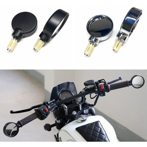 Cafe Racer Motorcycle Rear View Side Mirror Adjustable Angle Rearview Mirrors for Harley BMW YAMAHA Cruisers Bobber CB500 CB650