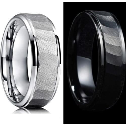 2021 Punk Fashion Stainless Steel Rings for Men Jewelry Accessories Statement Wedding Band Classical Geometric Men Rings