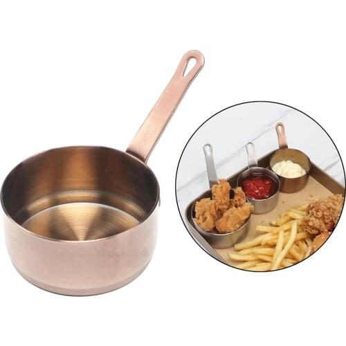 Portable Sauce Pan Household Milk Coffee Butter Warmer Pot Kitchen Cooking Tools Mini Soup Pot Stainless Steel