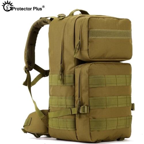 PROTECTOR PLUS Outdoor Bag Military Tactical Nylon Durable Mountaineering Hunting Travel Sport Waterproof High Capacity Backpack