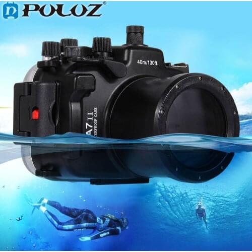 PULUZ PU7004 40m 1560inch 130ft Depth Underwater Swimming Diving Case Waterproof Camera Housing case for for Sony A7 II A7R II