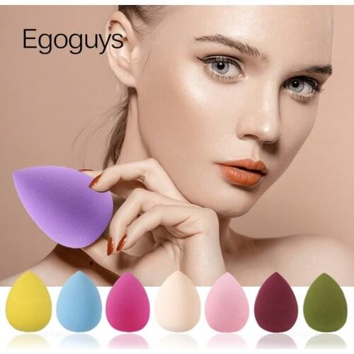 Multicolor Makeup Cosmetic Puff Dry Wet Use Sponge Powder Puff Water Drop Shape Foundation Concealer Cream Beauty Face Care Tool