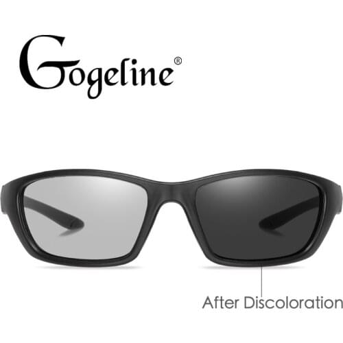 Square Photochromic Sunglasses Men Polarized Chameleon Discoloration Driving Sun glasses for male fashion Sports sunglasses