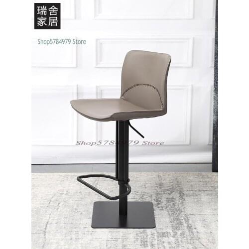 Modern Simple Lifting Bar Chair Creative High Stool Bar Chair Stool Light Luxury Back Bar Stool Rotating High Bar Chair