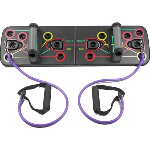 Unisex Push Up Rack with Pull Rope Push-up Stand Board Home Comprehensive Fitness Tool Exercise Sports Body Building Training