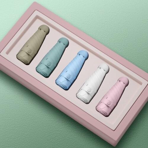 1PC Sunshade Womens Mini Pocket Bag Parasol Folding Umbrella Sun Protection Uv Protection Sunscreen Umbrella