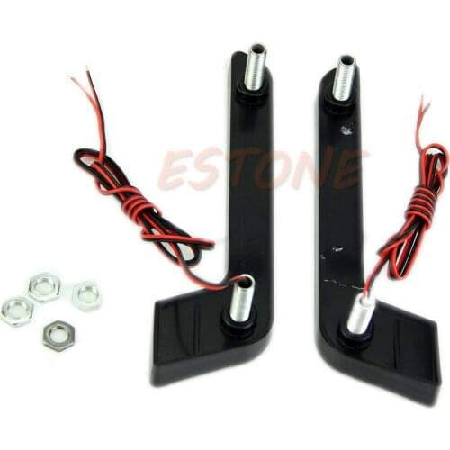 1 Pair Waterproof Car Daytime Running Light 8 LED DRL Daylight Kit Super White DC12V