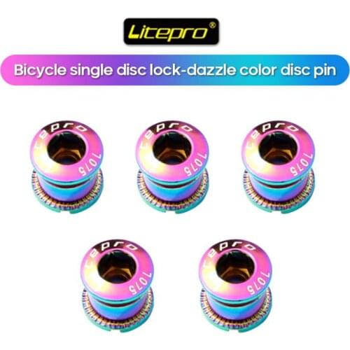 1PC Aluminum Alloy 7075 CNC Bike Chainring Bolts Single/Double Speed Crank Bolt Single Plate Nail