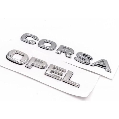 10pcs ABS OPEL CORSA Car Rear Trunk Emblem Sticker for OPEL CORSA Car Decals Styling Accessories