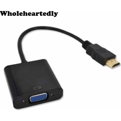 HDMI to VGA 3.5mm plug Audio Cable Adapter Converter Male to Female Video adaptor HDTV CRT Monitor TV for XBOX 360 for PS3