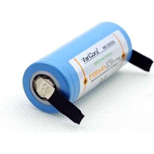 54PCS VariCore 26650 5100mAh Li-ion 3.7v Rechargeable Battery Discharge 20A 3.6V Power batteries + DIY Nickel Sheets