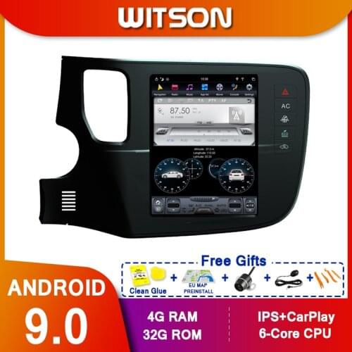 WITSON Android 9.0 vertical screen car gps multimedia video radio player for MITSUBISHI OUTLANDER 2007 2008 2009 2010 2011 2012