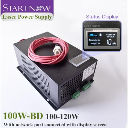 Startnow 100W-BD Laser Power Supply 100W With Display Screen 90W 120W For CO2 Laser Tube Engraving Cutting Machine Spare Parts