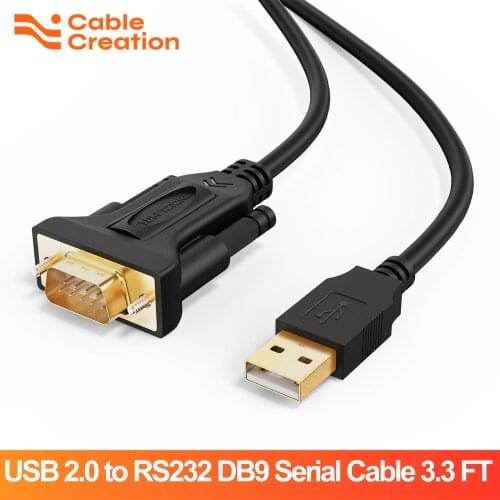 USB to RS232 Adapter (FTDI Chipset),CableCreation USB 2.0 to RS-232 Male DB9 Serial Converter Cable, 3.3FT/6.6FT/10FT