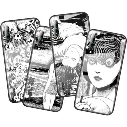 Tempered Glass Cover Junji Ito Tees Horror For Xiaomi Mi 11 11i 10T CC9E CC9 9T Note 10 Ultra Pro Lite 5G Phone Case