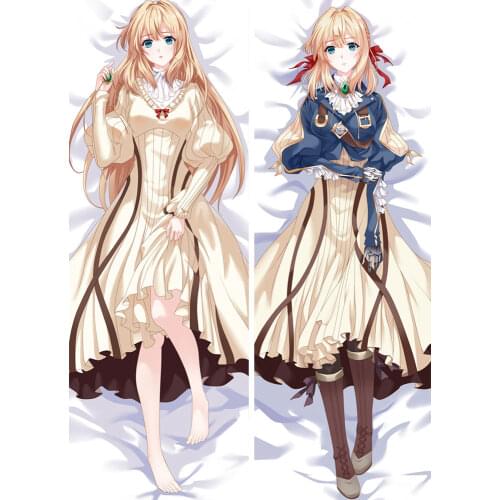 Anime JK Violet Evergarden Light Novel Dakimakura Cosplay Body Pillow Cover Case Cartoon Waifu Girl Hugging Pillowcase Gift