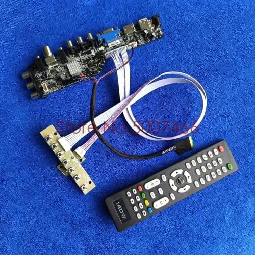 Fit LP156WD1-TLB2/TLB3/TLB4/TLB1/TLA2 1600*900 40pin LVDS 3663 TV digital upgrade AV VGA USB DVB screen LCD drive board Kit