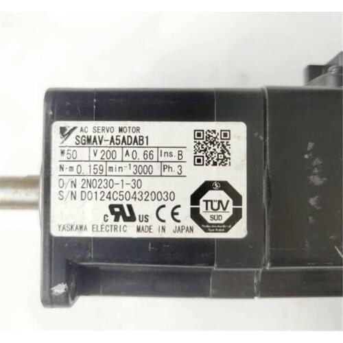 Used Tested Working AC SERVO MOTOR SGMAV-A5ADAB1