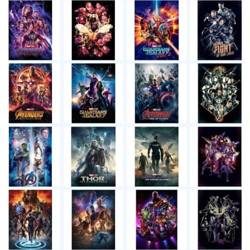 Disney Avengers Marvel Posters and Prints Canvas Painting Wall Art Pictures for Living Room Decor
