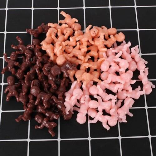 10 PCs Cute Baby Shower Mini Doll Plastic Child Full Moon Gifts Boys Girls Party Supplies Kids Small Toy Accessories