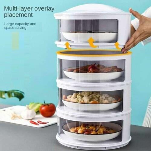 Stackable Food Dome Multi-Layer Transparent Insulation Cover Dustproof For Refrigerator Kitchen Accessories Cocina Accesorio