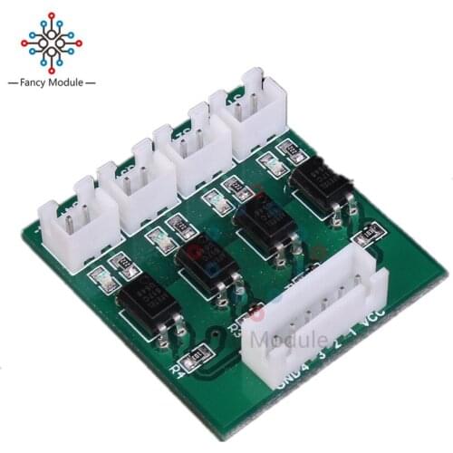Voltage Converter Module Optical Coupler 4 Channel Isolation High/Low Level Transformers Modules