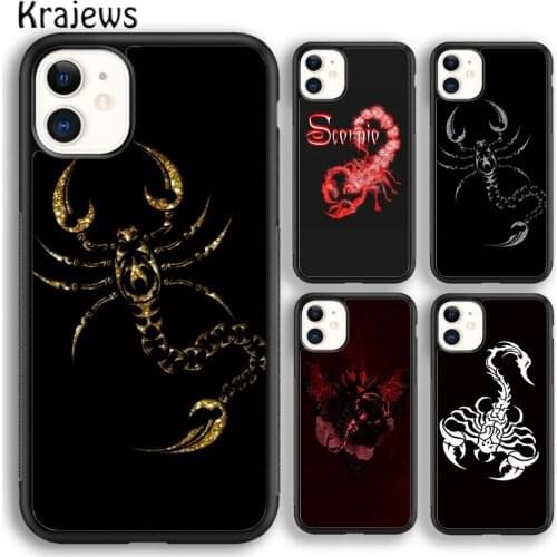 Krajews Animal Scorpio soft Phone Case Cover For iPhone 5s SE 2020 6s 7 8 plus X XS XR 11 12 mini pro max coque Shell