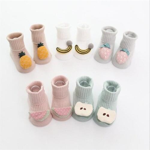 Newborn Baby Girls Socks Cute Cotton Girls First Walker Socks For Boys Anti-slip Newborn Baby Socks meias infantil 0-18months