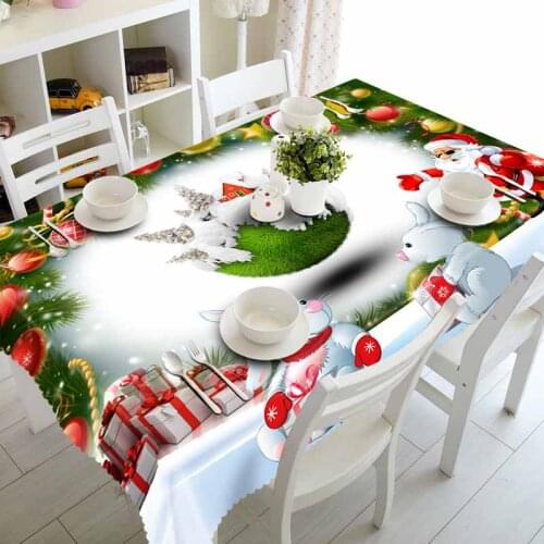 NYYBXFKDD New Year Tablecloths On The Table