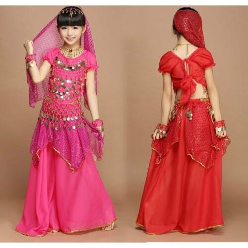 Charm BellyDance Costume Set for Child Bollywood Dance Costumes Belly dance Clothing Kids Indian Dresses Children Bellydance 89