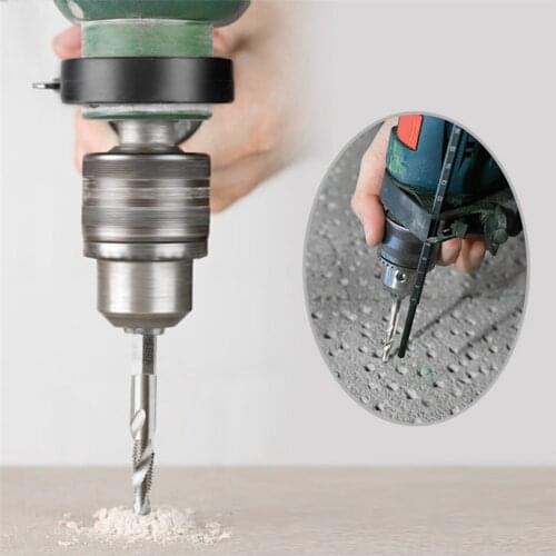 Practical Multi-functional High Speed Steel Hole Cutter Hex Shank Twist Drill Bit Durable Woodworking Drilling Tool