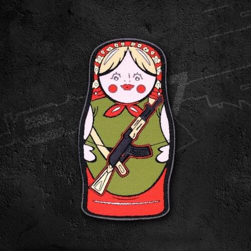 Russian AK Matryoshka Tactical Vest Personalized Velcro Patch Applique Badge Armband Clothing Backpack Hat Decoration