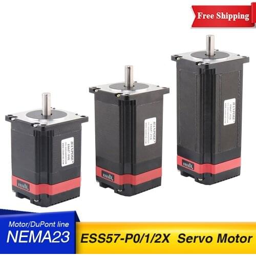 1PCS Nema23 Stepper Motor Drive servo motor integrated machine ESS57-P0X 4-Leads 4.0A 1.25N.m 56/76/100mm For 3D Printer CNC
