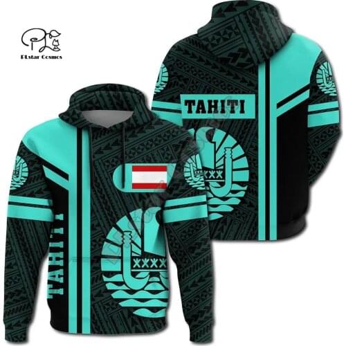 NewFashion French Polynesia Art Tahiti Country Flag Tribal Culture Retro Tracksuit 3DPrint Men/Women Autumn Colorful Hoodies D7