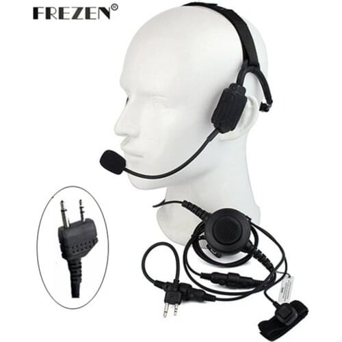 Military Bone Conduction Tactical Headset with boom mic for Midland G5 G6 G7 G8 G9 GXT550 GXT650 LXT80 Radio