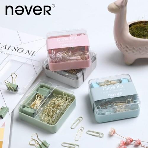 Paper Clip Office Supplies Ins Paper Clip Storage Box Ticket Clip Dovetail Clip Binder Clips Binders Binder Clip Metal Clips