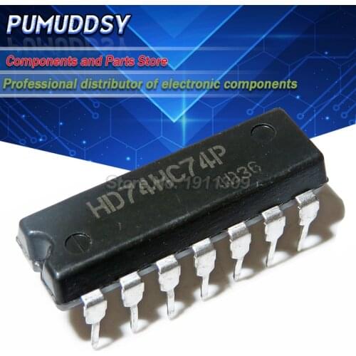 10PCS SN74HC74N DIP14 SN74HC74 DIP 74HC74 new and IC