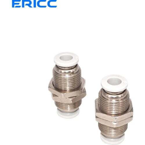 10pcs High quality diaphragm through direct through two-way interlock quick connection PM-4/6/8/10/12 tracheal hose connector