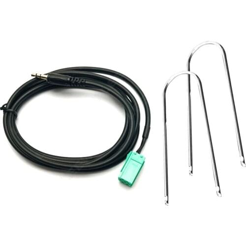 3.5mm Car Radio MP3 Auxiliary Adapter Aux Input Jack Lead Cable Adapter For Renault Clio Megane Laguna