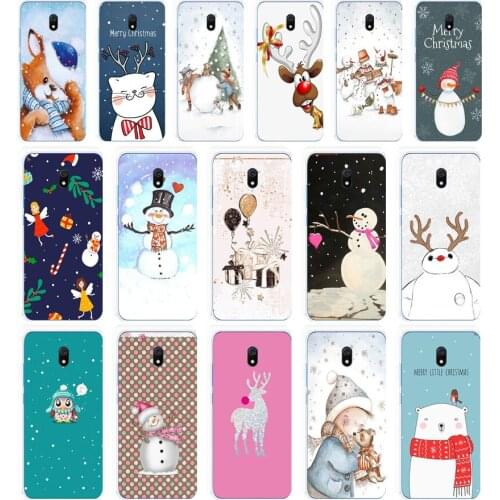 38 happy New Year merry Christmas gift Soft Silicone Tpu Cover phone Case for Xiaomi Redmi 8 8A Note 8T 8t Pro