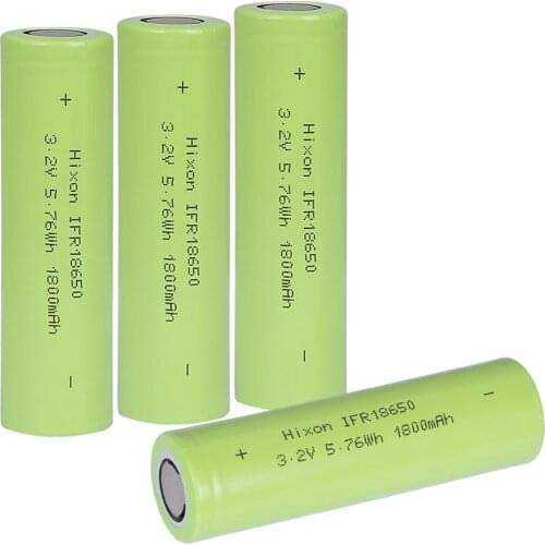 4 pcs 1800mAh IFR18650 LiFePO4 3.2V rechargeable battery with UN und UL certification